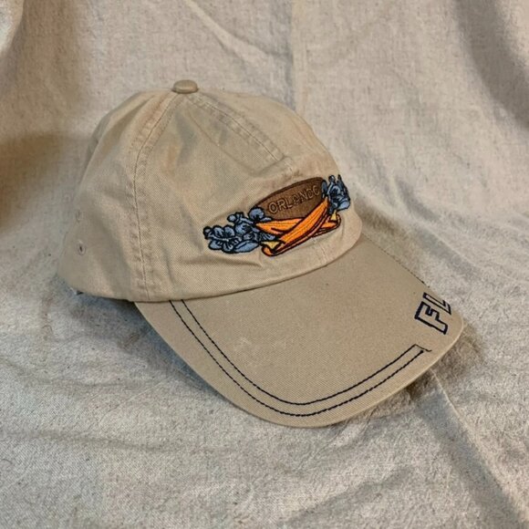 Unbranded Other - Orlando FL Hat Baseball Cap Beige Surf Board Patch 100% Cotton Adjustable